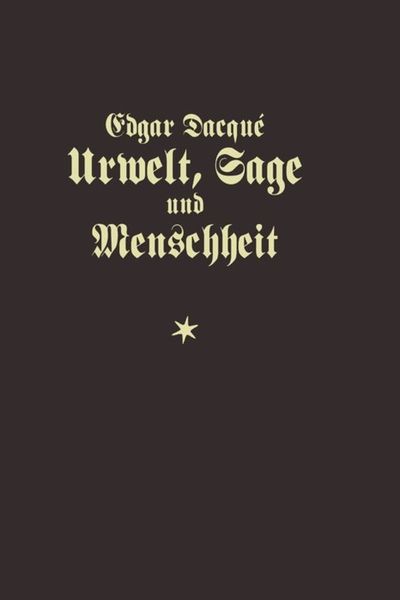 Produktbild: Urwelt, Sage und Menschheit