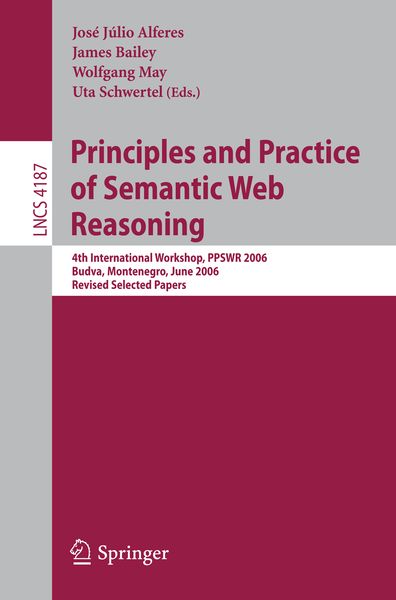 Produktbild: Principles and Practice of Semantic Web Reasoning