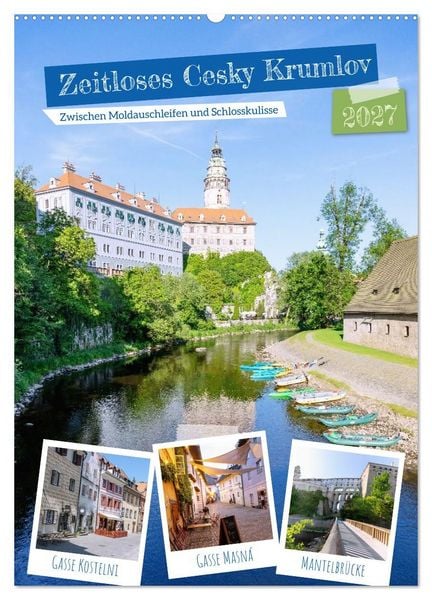 Produktbild: Zeitloses Cesky Krumlov. Zwischen Moldauschleifen und Schlosskulisse (Wandkalender 2027 DIN A2 hoch), CALVENDO Monatskalender