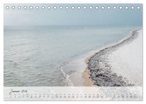 Produktbild: Sehnsucht Meer - Poesie der Stille (Tischkalender 2026 DIN A5 quer), CALVENDO Monatskalender