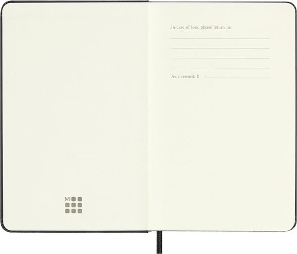 Produktbild: Moleskine 12 Monate Wochenkalender 2026, Pocket/A6, 1 Wo = 2 Seiten, horizontal, fester Einband, Schwarz