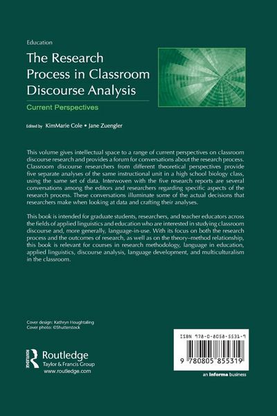 Produktbild: The Research Process in Classroom Discourse Analysis