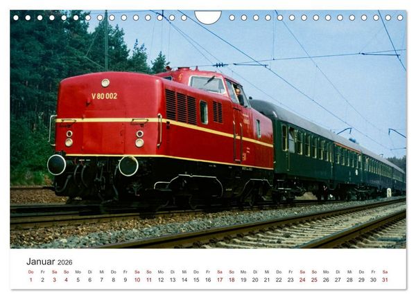 Produktbild: Deutsche Diesellokomotiven (Wandkalender 2026 DIN A4 quer), CALVENDO Monatskalender