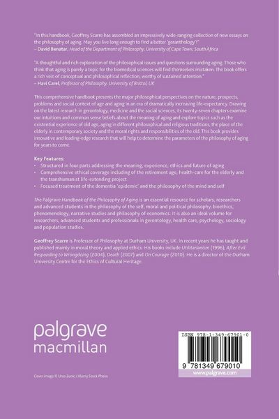 Produktbild: The Palgrave Handbook of the Philosophy of Aging