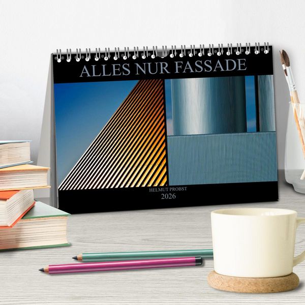 Produktbild: Alles nur Fassade (Tischkalender 2026 DIN A5 quer), CALVENDO Monatskalender
