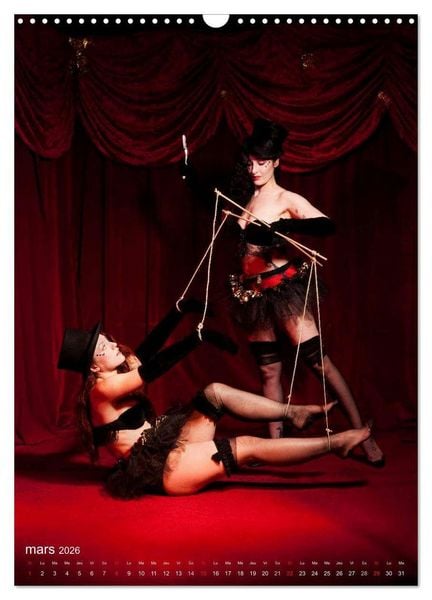 Produktbild: Boudoir Burlesque (Calendrier mural 2026 DIN A3 horizontal), CALVENDO calendrier mensuel