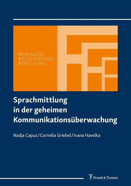 Produktbild: Sprachmittlung in der geheimen Kommunikations&uuml;berwachung