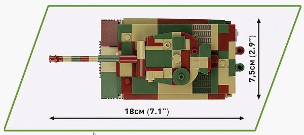 Produktbild: COBI Historical Collection 2735 - Panzer KPFW.VI TIGER AUSF.E, Bausatz 1:48, 422 Klemmbausteine