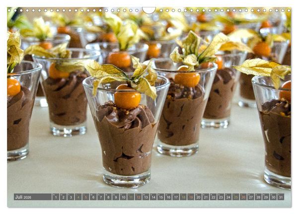 Produktbild: Perfekt angerichtet - Fingerfood, Appetizer und Desserts (Wandkalender 2026 DIN A3 quer), CALVENDO Monatskalender