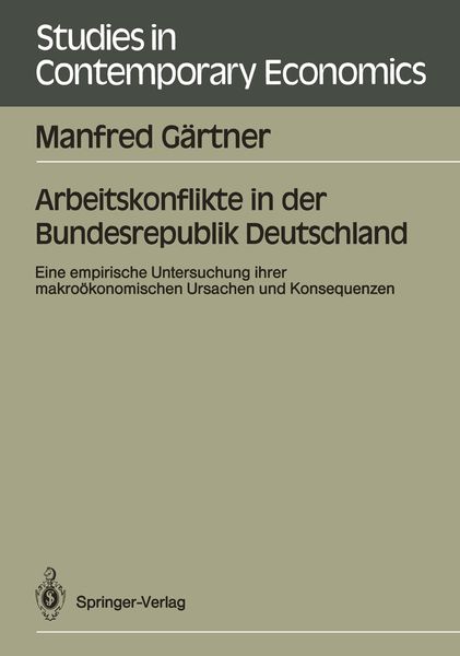 Produktbild: Arbeitskonflikte in der Bundesrepublik Deutschland