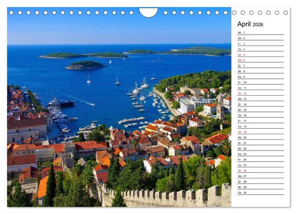 Produktbild: Kroatien - Traumhafte Landschaften und faszinierende St&auml;dte (Wandkalender 2026 DIN A4 quer), CALVENDO Monatskalender