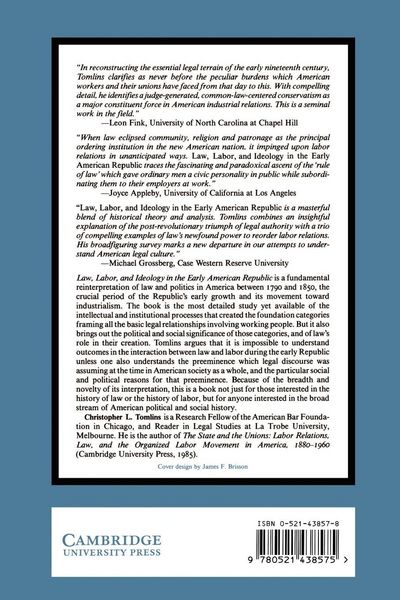 Produktbild: Law, Labor, and Ideology in the Early American Republic