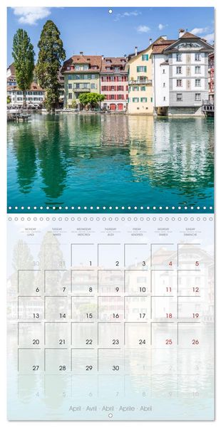 Produktbild: LUCERNE Lovely Switzerland (Wall Calendar 2026 12 &times; 12 Inch) CALVENDO 12 Month Wall Calendar