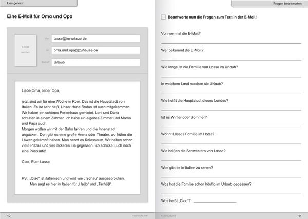 Produktbild: Ich kann lesen 3&4 - 2 Sch&uuml;lerarbeitshefte f&uuml;r die 2. und 3. Klasse