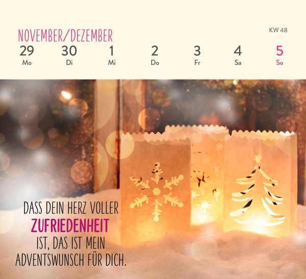 Produktbild: Mini-Wochenkalender 2027: Herzensw&uuml;nsche f&uuml;r dich