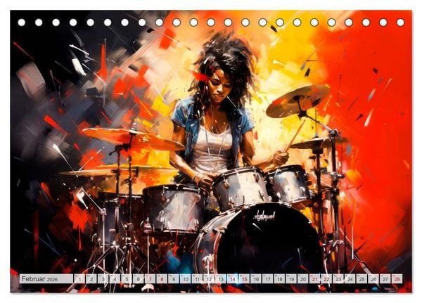 Produktbild: ROCK Sp&uuml;re die grenzenlose Power (Tischkalender 2026 DIN A5 quer), CALVENDO Monatskalender