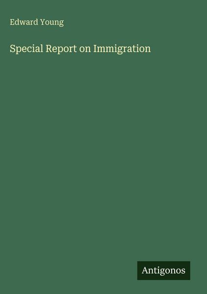 Produktbild: Special Report on Immigration