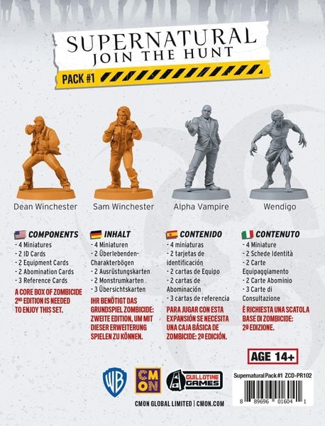 Produktbild: Zombicide 2. Edition - Supernatural: Join the Hunt Pack 1