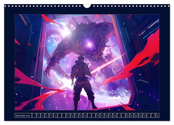 Produktbild: Interstellare Helden (Wandkalender 2026 DIN A3 quer), CALVENDO Monatskalender