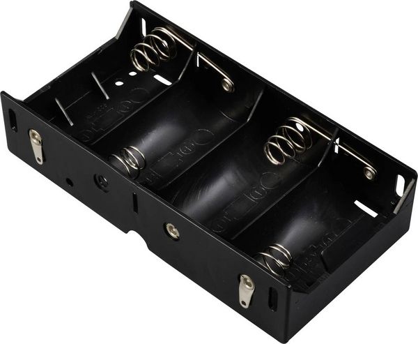 Produktbild: TRU COMPONENTS TC-13220484 Batteriehalter 4x Mono (D) L&ouml;tanschluss (L x B x H) 140 x 72 x 31 mm