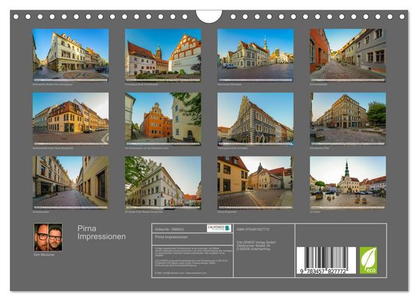 Produktbild: Pirna Impressionen (Wandkalender 2026 DIN A4 quer), CALVENDO Monatskalender