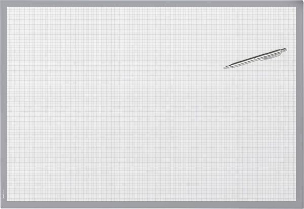 Produktbild: SIGEL Schreibunterlage, weiss kariert 5 mm mit Zierrand grau