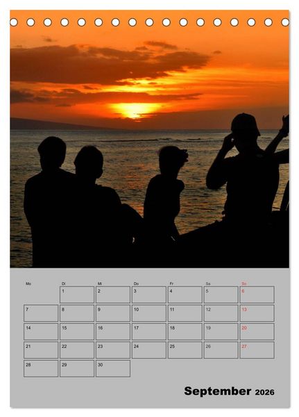 Produktbild: Hawaii - Land of Aloha (Tischkalender 2026 DIN A5 hoch), CALVENDO Monatskalender