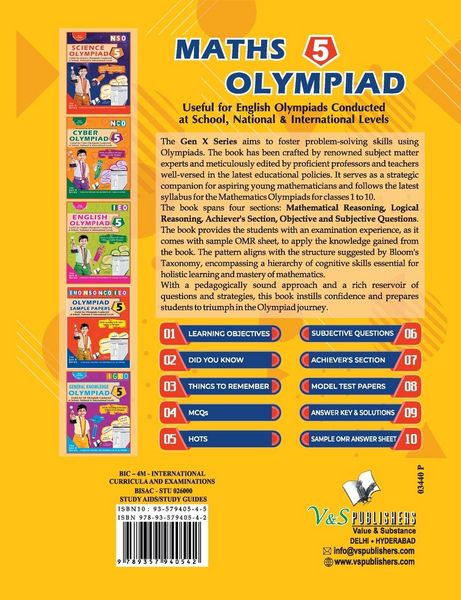 Produktbild: International Maths Olympiad - Class 5 (With OMR Sheets)