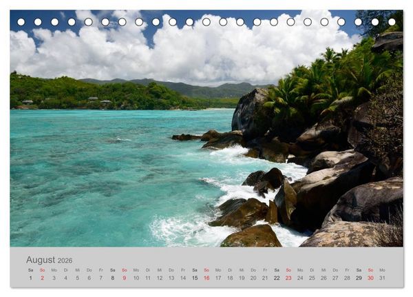 Produktbild: Lichtblicke - Seychellen (Tischkalender 2026 DIN A5 quer), CALVENDO Monatskalender