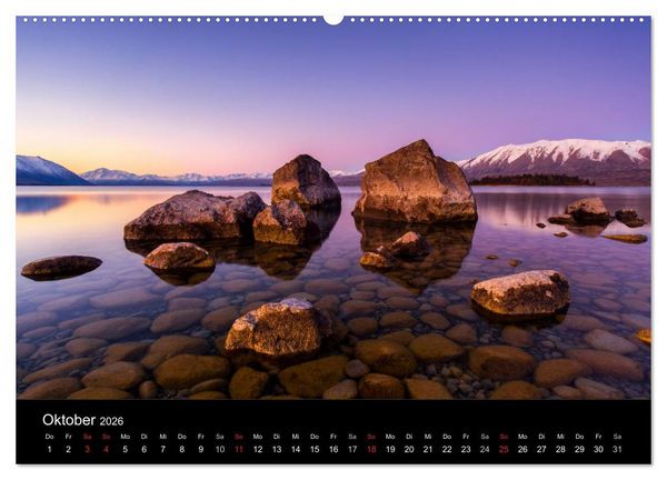 Produktbild: South Island - Neuseelands S&uuml;dinsel (hochwertiger Premium Wandkalender 2026 DIN A2 quer), Kunstdruck in Hochglanz