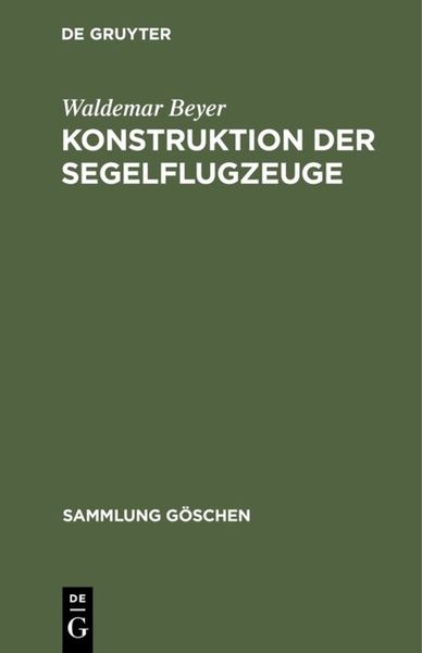 Produktbild: Konstruktion der Segelflugzeuge