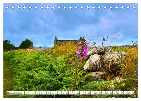 Produktbild: S&uuml;dengland - On the road in Devon und Cornwall (Tischkalender 2026 DIN A5 quer), CALVENDO Monatskalender