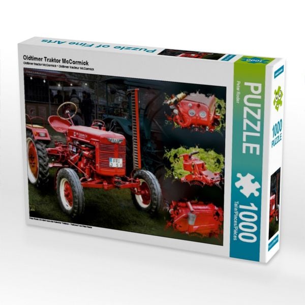 CALVENDO Puzzle Oldtimer Traktor McCormick | 1000 Teile Lege-Größe 64x48cm Foto-Puzzle für glückliche Stunden