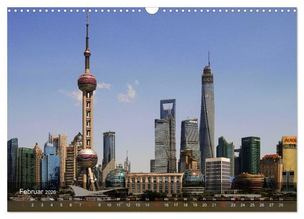 Produktbild: Shanghai - faszinierende Facetten (Wandkalender 2026 DIN A3 quer), CALVENDO Monatskalender