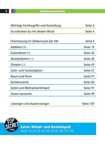 Produktbild: Die drei ??? Kids: Mein Matheblock 2. Klasse