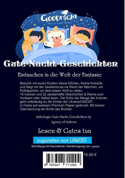 Produktbild: Gute-Nacht-Geschichten zugunsten Unicef