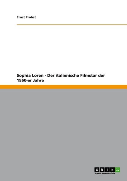 Produktbild: Sophia Loren - Der italienische Filmstar der 1960-er Jahre
