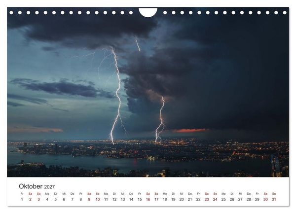 Produktbild: Gewitter - atemberaubende Naturschauspiele (Wandkalender 2027 DIN A4 quer), CALVENDO Monatskalender