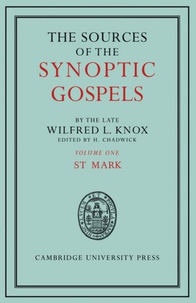Produktbild: Sources of the Synoptic Gospels: Volume 1, St Mark