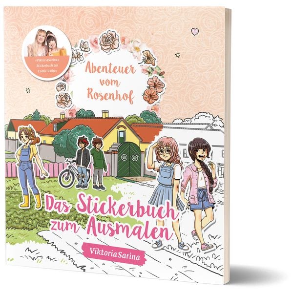 Produktbild: Abenteuer vom Rosenhof: Das Stickerbuch zum Ausmalen