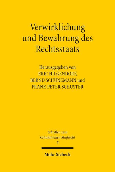 Produktbild: Verwirklichung und Bewahrung des Rechtsstaats