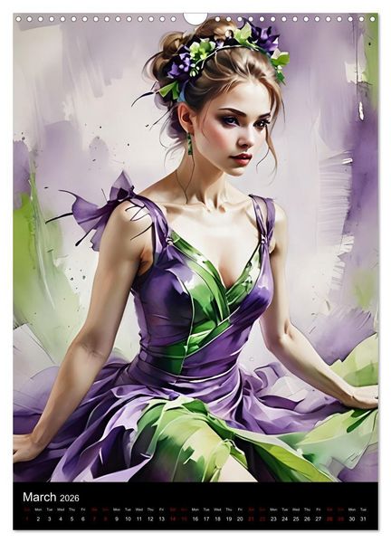 Produktbild: Dancing Elegance (Wall Calendar 2026 DIN A3 portrait), CALVENDO 12 Month Wall Calendar