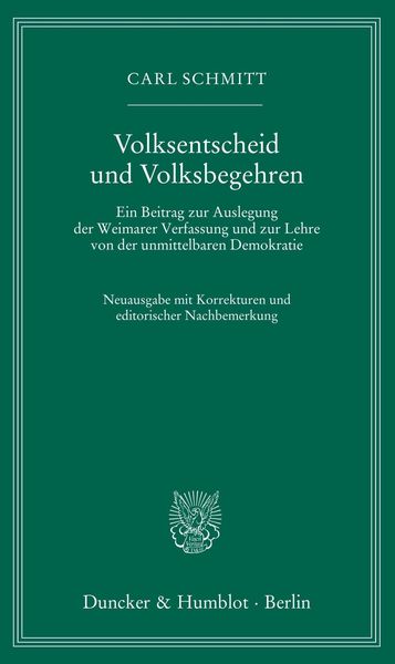 Produktbild: Volksentscheid und Volksbegehren.