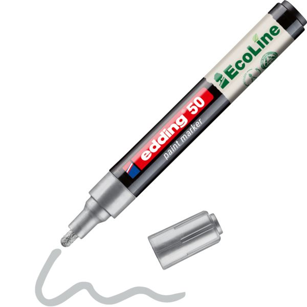 Produktbild: Edding 50 EcoLine 4-50-054 Lackmarker Silber 2 mm, 3mm