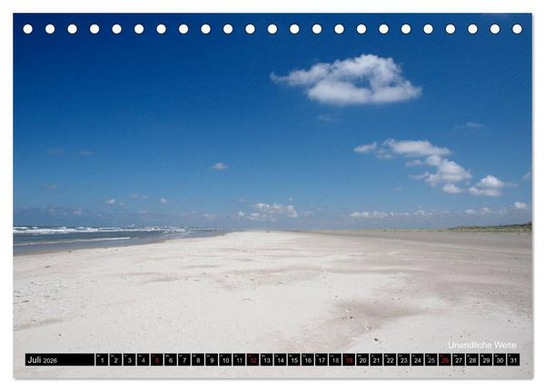 Produktbild: T&ouml;werland Juist (Tischkalender 2026 DIN A5 quer), CALVENDO Monatskalender