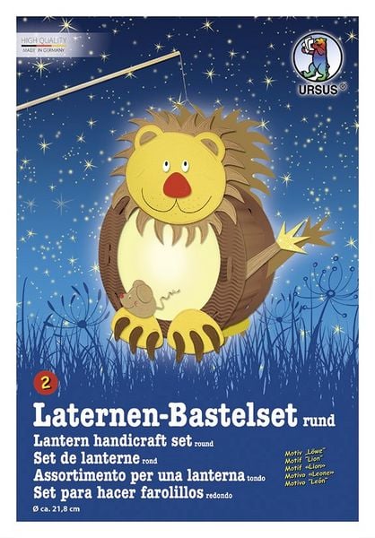 Produktbild: URSUS Laternen-Bastelset rund "L&ouml;we"