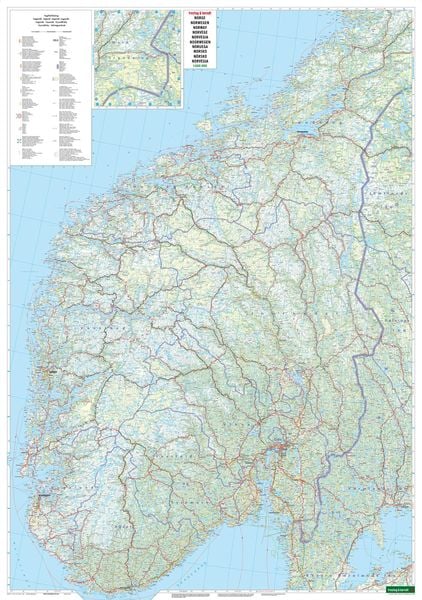 Produktbild: Norwegen, Straßenkarte 1:600.000, freytag & berndt