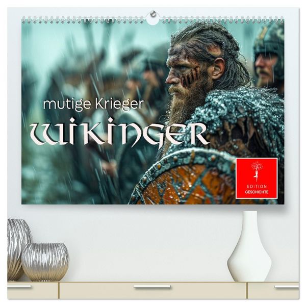 Produktbild: Wikinger - mutige Krieger (hochwertiger Premium Wandkalender 2026 DIN A2 quer), Kunstdruck in Hochglanz