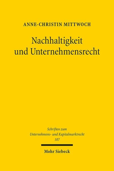 Produktbild: Nachhaltigkeit und Unternehmensrecht