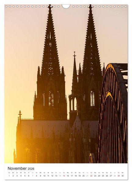 Produktbild: K&ouml;lner Dom - Blickwinkel auf ein Wahrzeichen (Wandkalender 2026 DIN A3 hoch), CALVENDO Monatskalender